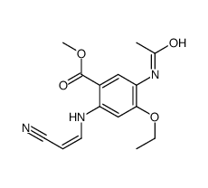 methyl 5-acetamido-2-[[(E)-2-cyanoethenyl]amino]-4-ethoxybenzoate结构式