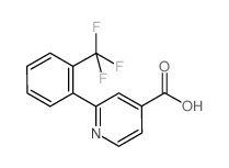 2-[2-(trifluoromethyl)phenyl]pyridine-4-carboxylic acid Structure