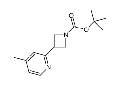 tert-butyl 3-(4-methylpyridin-2-yl)azetidine-1-carboxylate Structure