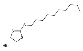 2-decylsulfanyl-4,5-dihydro-1,3-thiazole,hydrobromide Structure