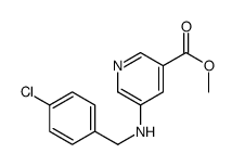 methyl 5-[(4-chlorophenyl)methylamino]pyridine-3-carboxylate结构式