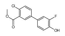 methyl 2-chloro-5-(3-fluoro-4-hydroxyphenyl)benzoate Structure