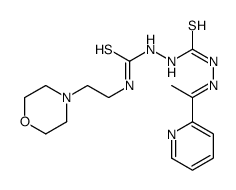 1-(2-morpholin-4-ylethyl)-3-[[(E)-1-pyridin-2-ylethylideneamino]carbamothioylamino]thiourea结构式