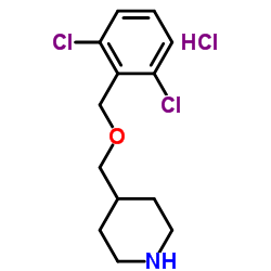 4-{[(2,6-Dichlorobenzyl)oxy]methyl}piperidine hydrochloride (1:1)结构式