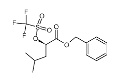 benzyl 2R-trifluoromethanesulfonyloxy-4-methylvalerate Structure