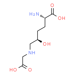 N(epsilon)-(carboxymethyl)hydroxylysine结构式