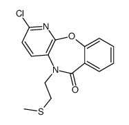 2-chloro-5-(2-methylsulfanylethyl)pyrido[2,3-b][1,4]benzoxazepin-6-one结构式