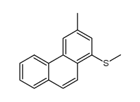 3-Methyl-1-(methylthio)-phenanthrene结构式