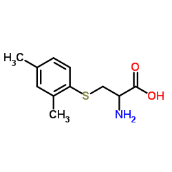 S-(2,4-二甲基苯)-D,L-半胱氨酸结构式