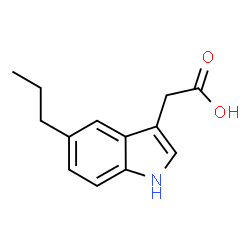 1H-Indole-3-aceticacid,5-propyl-(9CI) structure