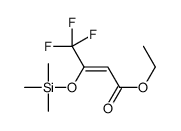 ethyl 4,4,4-trifluoro-3-trimethylsilyloxybut-2-enoate结构式