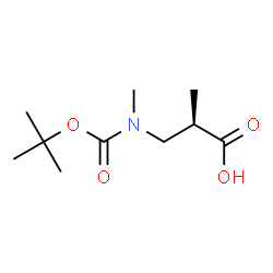 Boc-(R)-2-methyl-3-(methylamino)propanoicacid结构式