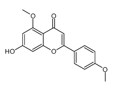 7-hydroxy-5-methoxy-2-(4-methoxyphenyl)chromen-4-one结构式