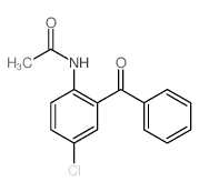 Acetamide,N-(2-benzoyl-4-chlorophenyl)- Structure