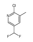 2-chloro-5-difluoromethyl-3-methylpyridine Structure