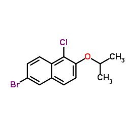 6-Bromo-1-chloro-2-isopropoxynaphthalene Structure
