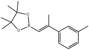 4,4,5,5-tetramethyl-2-(2-(m-tolyl)prop-1-en-1-yl)-1,3,2-dioxaborolane Structure