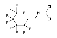 1,1-dichloro-N-(3,3,4,4,5,5,6,6,6-nonafluorohexyl)methanimine结构式