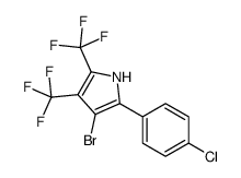 3-bromo-2-(4-chlorophenyl)-4,5-bis(trifluoromethyl)-1H-pyrrole Structure