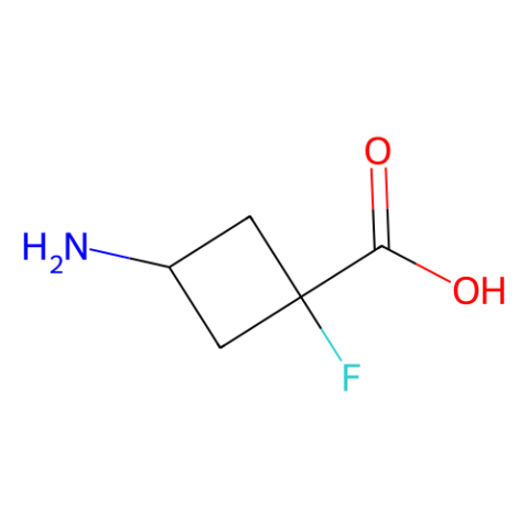 3-amino-1-fluorocyclobutane-1-carboxylic acid Structure