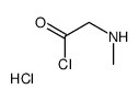 2-(methylamino)acetyl chloride,hydrochloride结构式