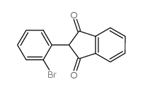 2-(2-溴苯基)-1,3-茚二酮结构式