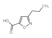 3-丙基-异噁唑-5-羧酸结构式