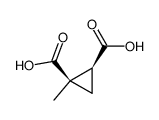 1,2-Cyclopropanedicarboxylicacid,1-methyl-,(1R-cis)-(9CI) Structure