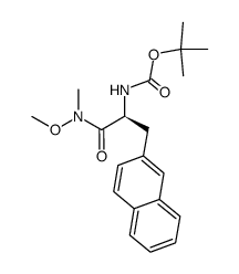 [1-(N,N-methoxymethylcarbamoyl)-2(S)-(2-naphthyl)ethyl]carbamic acid tert-butyl ester结构式
