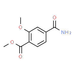 4-氨基甲酰基-2-甲氧基苯甲酸甲酯结构式