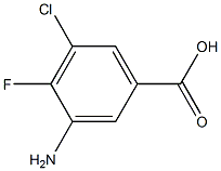 3-Amino-5-chloro-4-fluoro-benzoic acid Structure