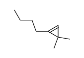 1-(1'-butyl)-3,3-dimethylcyclopropene Structure