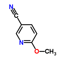 6-甲氧基-3-吡啶甲腈结构式