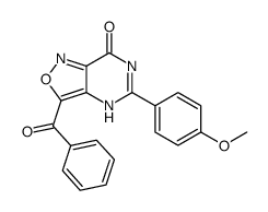 3-benzoyl-5-(4-methoxyphenyl)-4H-[1,2]oxazolo[4,3-d]pyrimidin-7-one结构式