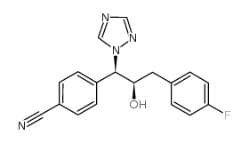 4-[(1R,2R)-3-(4-氟苯基)-2-羟基-1-(1,2,4-三氮唑-1-基)丙基]苄腈结构式