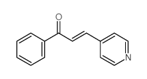 (E)-1-苯基-3-(吡啶-4-基)-2-丙烯-1-酮结构式