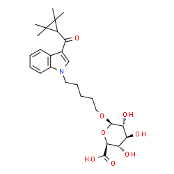 UR-144 N-(5-hydroxypentyl) β-D-Glucuronide结构式