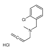 buta-2,3-dienyl-[(2-chlorophenyl)methyl]-methylazanium,chloride结构式