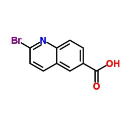 2-溴喹啉-6-羧酸结构式