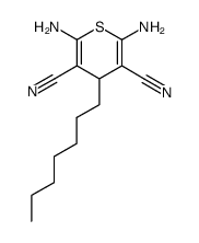 2,6-diamino-4-heptyl-4H-thiopyran-3,5-dicarbonitrile Structure