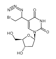 5-(1-azido-2-bromoethyl)-2'-deoxyuridine Structure