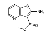 (9CI)-2-氨基-噻吩并[3,2-b]吡啶-3-羧酸甲酯结构式