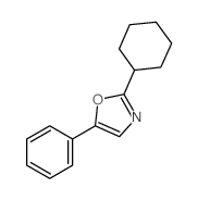 2-cyclohexyl-5-phenyl-1,3-oxazole结构式
