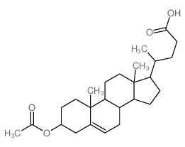 Chol-5-en-24-oic acid,3-(acetyloxy)-, (3b)-结构式