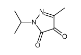 1H-Pyrazole-4,5-dione,3-methyl-1-(1-methylethyl)-(9CI)结构式