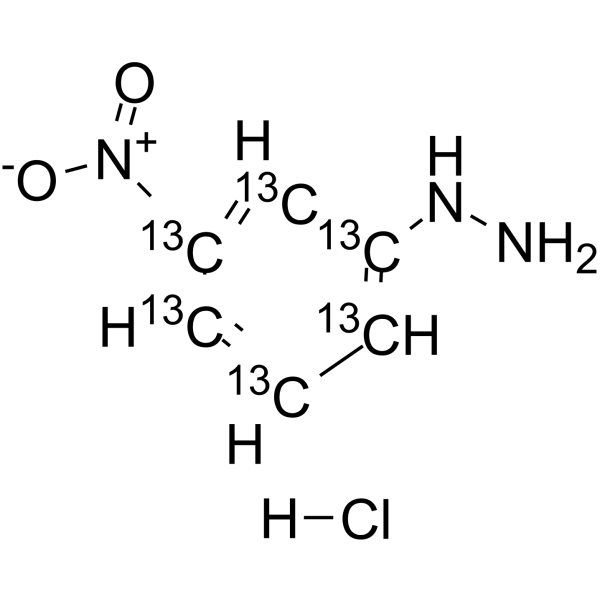 3-Nitrophenylhydrazine-13C6 hydrochloride图片