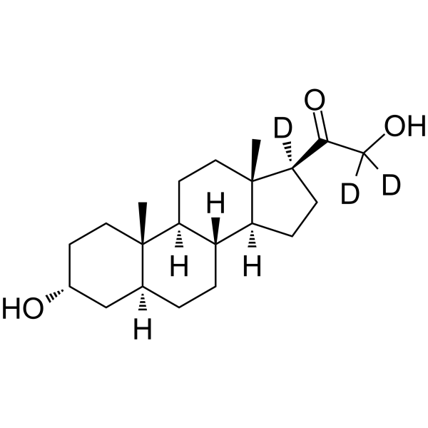 3α,21-Dihydroxy-5α-pregnan-20-one-d3 picture
