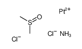 Platinum(2+) chloride (methylsulfinyl)methane ammoniate (1:2:1:1) Structure