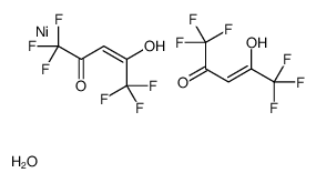 双(六氟乙酰丙酮)合镍(II)水合物结构式
