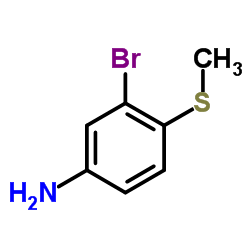 3-Bromo-4-(methylsulfanyl)aniline结构式